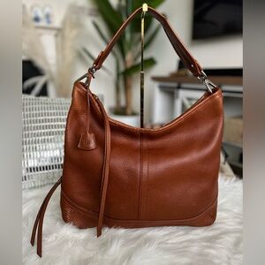 BANANA REPUBLIC Vintage Large Pebbled Leather Shoulder Hobo Bag~EUC Like New